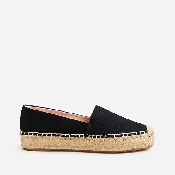 NWT JCrew Canvas espadrille flats - Picture 3 of 3